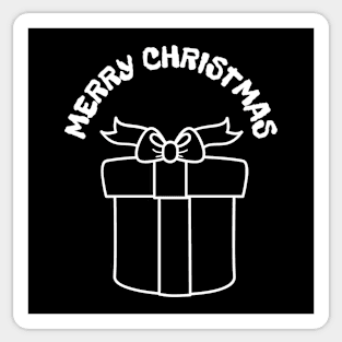 Christmas Gift White Sticker